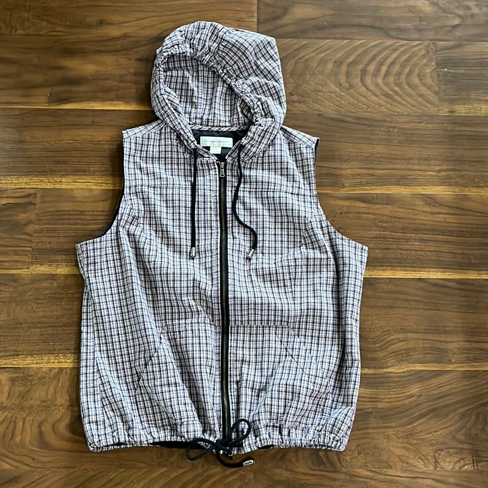 Christopher & Banks Plaid Vest Size M